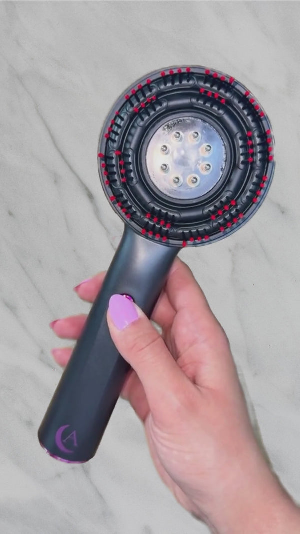 Third part of Solivine scalp massage ritual